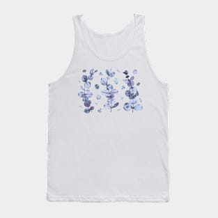 Gray Eucalyptus Leaves Tank Top